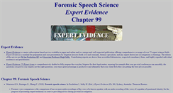 Desktop Screenshot of expert-evidence.forensic-voice-comparison.net