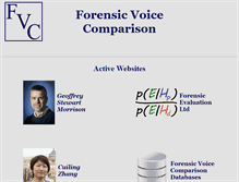 Tablet Screenshot of forensic-voice-comparison.net